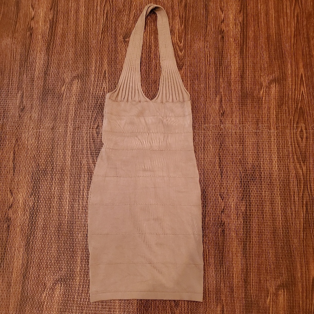 Bronze Halter Dress